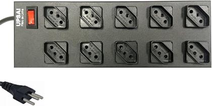 Imagem de Régua extensão filtro de linha upsai 10 tomadas