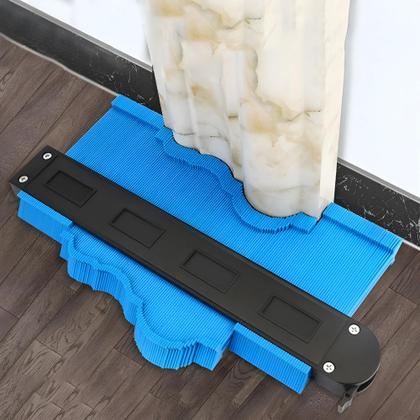 Imagem de Régua Moldador de Contornos 27cm com Escala  Ferramenta de Medição e Marcação de Formas Irregulares