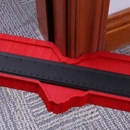 Imagem de Régua Moldador de Contornos 27cm com Escala  Ferramenta de Medição e Marcação de Formas Irregulares
