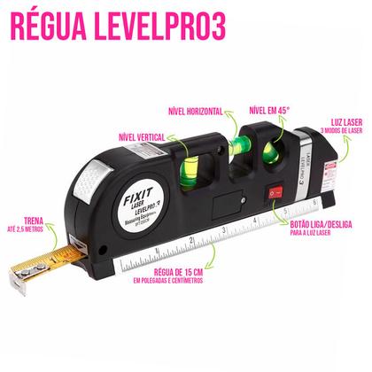 Imagem de Régua Nível Trena Laser Vertical Horizontal Profissional