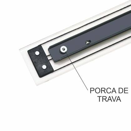 Imagem de Régua Paralela de Acrílico Cristal Trident com 60 cm - Ref. 6306