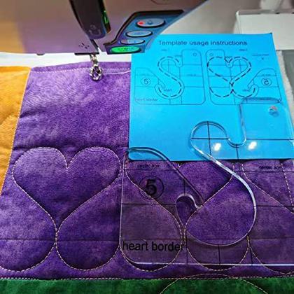 Imagem de Régua Quilting Coração HeartBorder 14x14cm Patchwork Costura