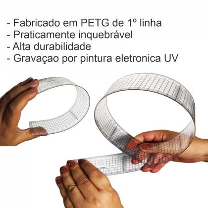 Imagem de Régua viés 60cm flexível patchwork costura modelagem quadric