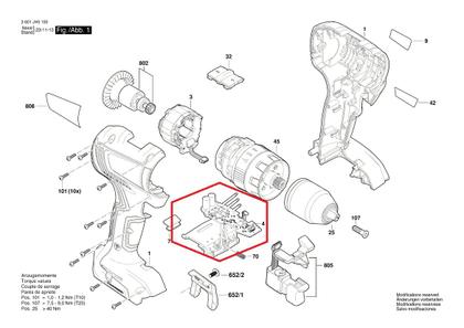 Imagem de Regulador De Velocidade Gsb 18v-50 19h51 Bosch 16072335fx