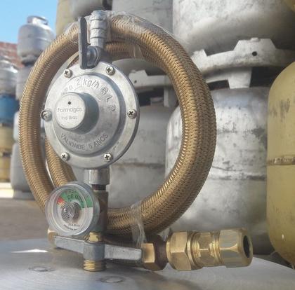 Imagem de Regulador  Mang Cobre 2 Metros Cooktop Forno Embutir Fogão