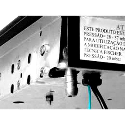 Imagem de Regulador registro excel visor Mangueira malha aço 1,2 mts