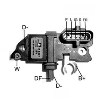 Imagem de Regulador Voltagem Compativel MB SC Alternador BO 0124555007 0124555013 0124655026 0124555014 0124655047 0124555034 0124655009 0124655011 0124655025 0