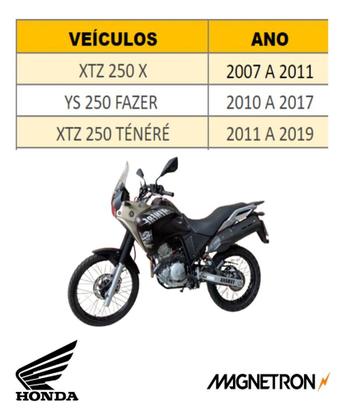 Imagem de Regulador Voltagem Ys Fazer Xtz 250 2007 2008 2009 2010 2011 2012 2013 2014 2015 2016 2017 Magnetron