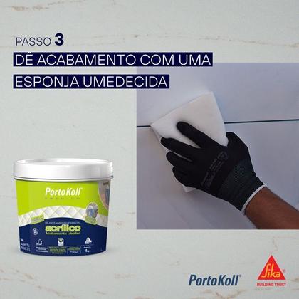 Imagem de Rejunte Acrílico Premium Portokoll 1 Kg Cinza Artico