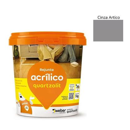 Imagem de Rejunte Acrílico Quartzolit 1kg Cinza Artico