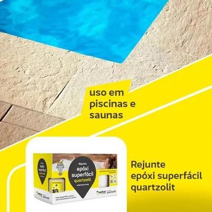 Imagem de Rejunte Epóxi Super Fácil 1kg Quartzolit Marfim