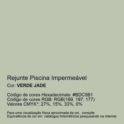 Imagem de Rejunte Piscina Impermeável Cor Verde Jade
