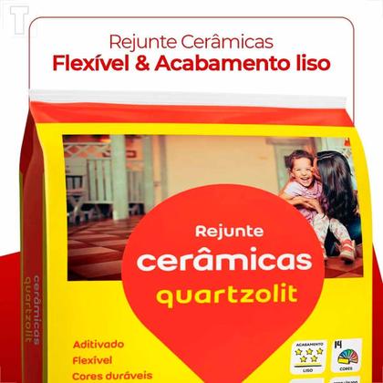 Imagem de Rejunte quartzolit 1kg branco flexivel