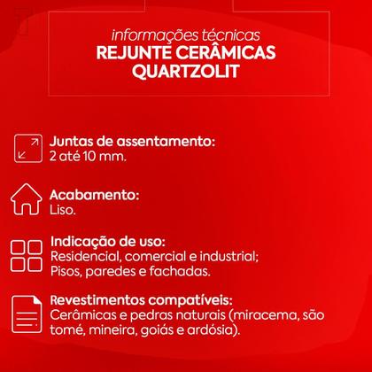 Imagem de Rejunte quartzolit 1kg palha flexivel