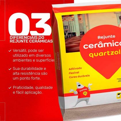 Imagem de Rejunte quartzolit 1kg palha flexivel