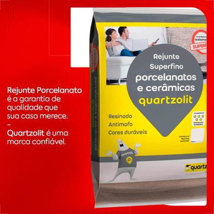 Imagem de Rejunte quartzolit 1kg porcelanato preto onix