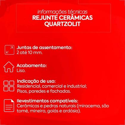 Imagem de Rejunte quartzolit 1kg porcelanato preto onix