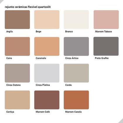 Imagem de Rejunte Quartzolit Flexível 5 Kg Em Diversas Cores