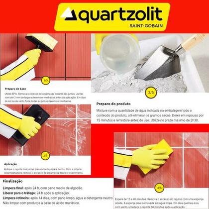 Imagem de Rejunte Quartzolit Flexível 5 Kg Em Diversas Cores