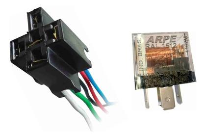 Imagem de Relé Auxiliar C/led C/chicote 40/30a Uso Geral Universal 5pç