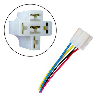 Imagem de Relê Auxiliar Universal 12v 40a 4 5 Pinos C/ Chicote E Plug