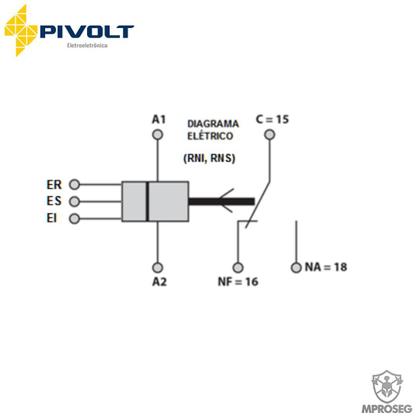 Imagem de Relé De Nível Superior Rns Com 3 Eletrodos Sensor Pendulo Cabo De 1M