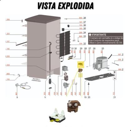 Imagem de Rele E Protetor Térmico Geladeira  Brastemp E Electrolux