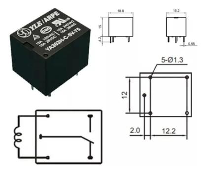 Imagem de Relé Módulo Abs Gm S10 Blazer - 5 Terminais Selado