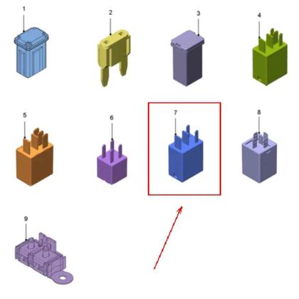 Imagem de Rele Multifunção 5 Terminais 40amp (preto) Ford Fusion 2012 à 2018-GV5Z14N089A