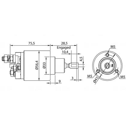 Imagem de Rele Partida Ducato 10 14 18 Daily 12 BO 6033Ad0312 Codigo Motor BO 0001223013 1329201080 46758240 1329201080 8029647