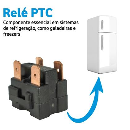 Imagem de Rele ptc kit com 50un 110v geladeira refrigerador freezer