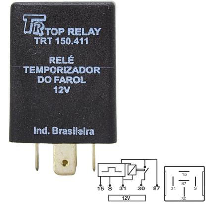 Imagem de Relé Temporizador De Farol 20s Gm 52280733 / 94659796 30a