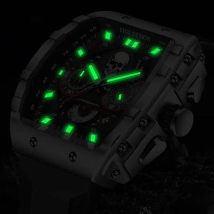 Imagem de Relógio 9112 de silicone impermeável masculino, militar, esporte