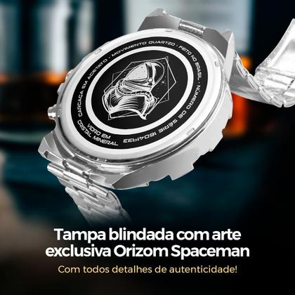 Imagem de relogio aço inox prova dagua + corrente + caixa + pulseira pesado original presente qualidade premium analogico robusto