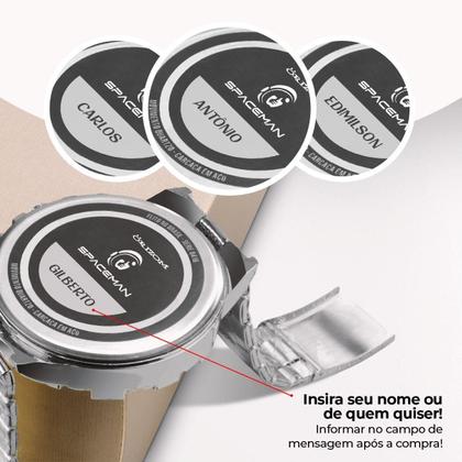 Imagem de Relogio Aço Prata + Oculos Sol + Pulseira + Cordão Religioso