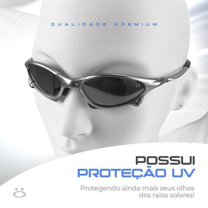 Imagem de Relogio Aço Prata + Oculos Sol + Pulseira + Cordão Religioso