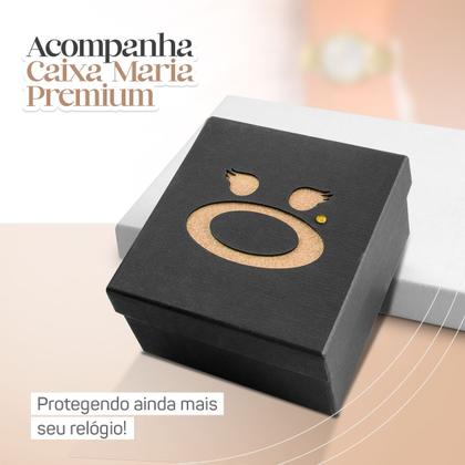 Imagem de Relogio Banhado Digital Aço Feminino + Colar Brincos qualidade premium social banhado dourado presente casual