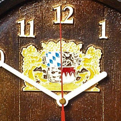Imagem de Relógio Barril Decorativo Pequeno - Brasão Horário 700