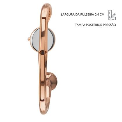 Imagem de Relógio Bracelete Technos Feminino Rose Original de Pulso