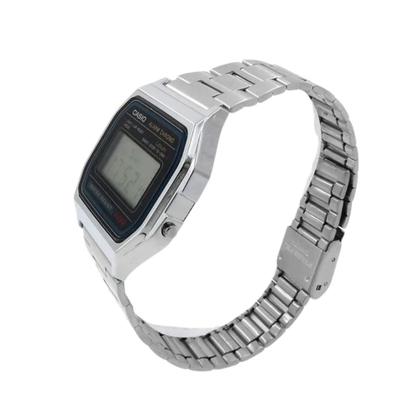 Imagem de Relógio Casio Digital Vintage A158WA-1DF-BR Preto e Prata