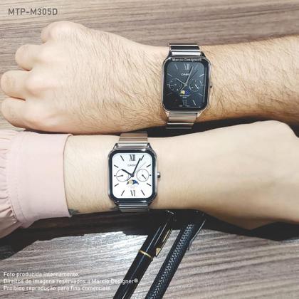 Imagem de Relógio Casio Fases da Lua Preto - Original MTP-M305D-1A2VDF