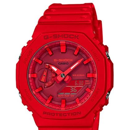 Imagem de Relógio casio g-shock carbon masculino vermelho ga-2100-4adr