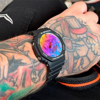 Imagem de Relógio Casio G-Shock GA-2100SR-1ADR Carbon Iridescent Color Rainbow