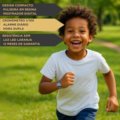 Imagem de Relógio Casio Infantil Digital Azul LW-203-2AVDF