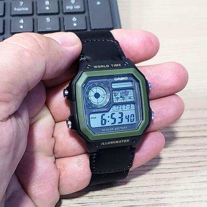 Imagem de Relógio Casio Masculino Digital Esportivo AE-1200WHB-1BVDF