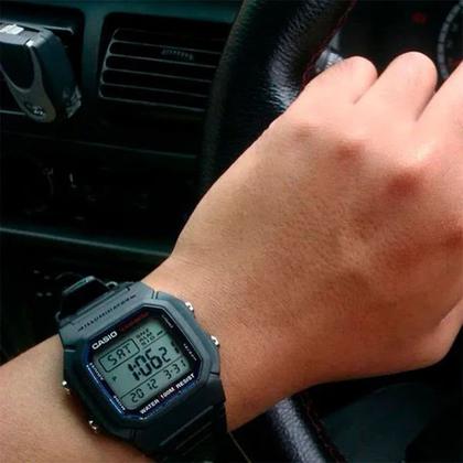 Imagem de Relógio Casio Masculino Digital Preto W-800H-1AVDF