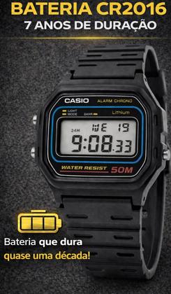 Imagem de Relógio Casio Masculino Digital Quartz Esportivo Clássico Vintage De Pulso A Prova Dágua Em 50 Metros Visor Noturno Original