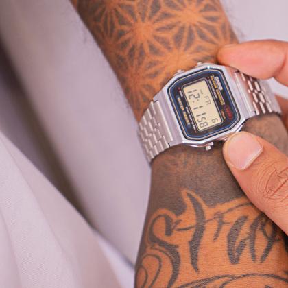 Imagem de Relógio Casio Prata Vintage Digital A159WA-N1DF