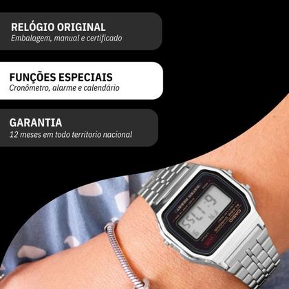 Imagem de Relógio Casio Prata Vintage Digital A159WA-N1DF