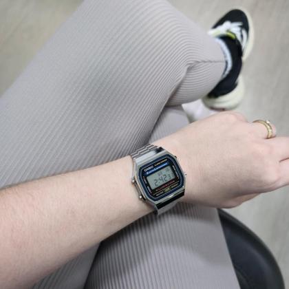 Imagem de Relógio Casio Unissex Digital Vintage Prateado A168WA-1WDF